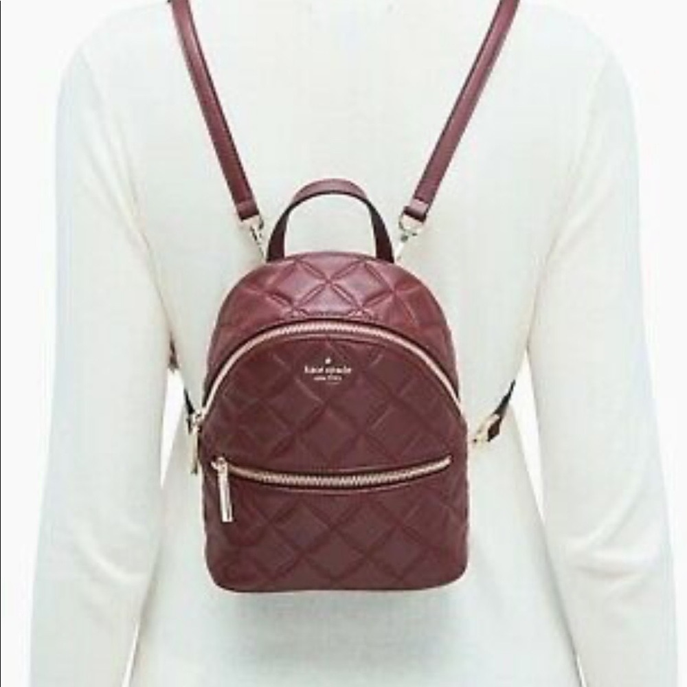 NWT Kate Spade Natalia Mini Convertible Cherrywood - Picture 8 of 8